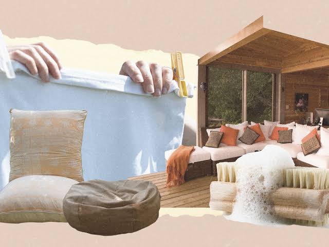Dirty Outdoor Cushions - Clean Fabric Without Fading Colors